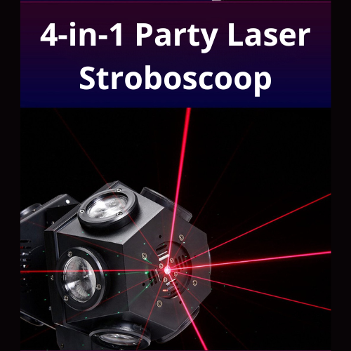 4-in-1 Party Laser Stroboscoop